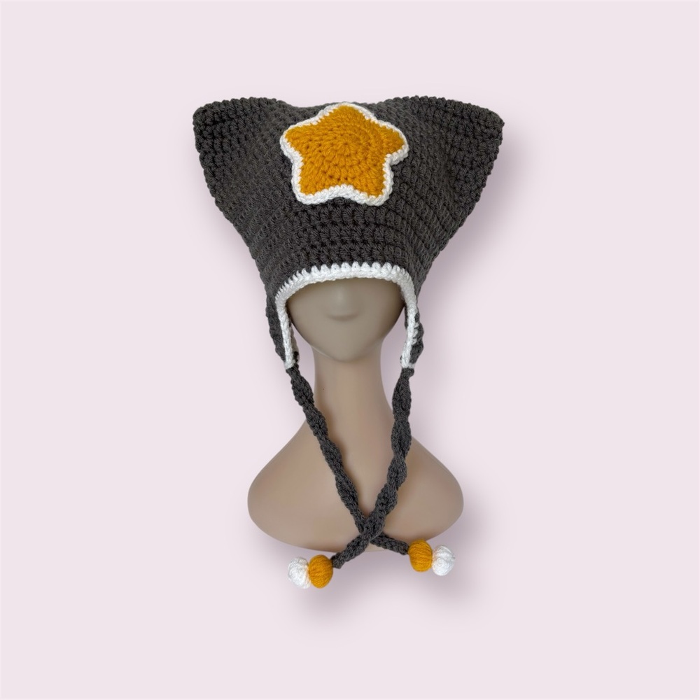Crochet Hat with Star Design